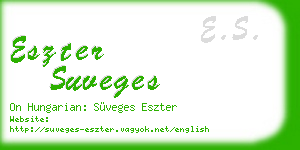 eszter suveges business card